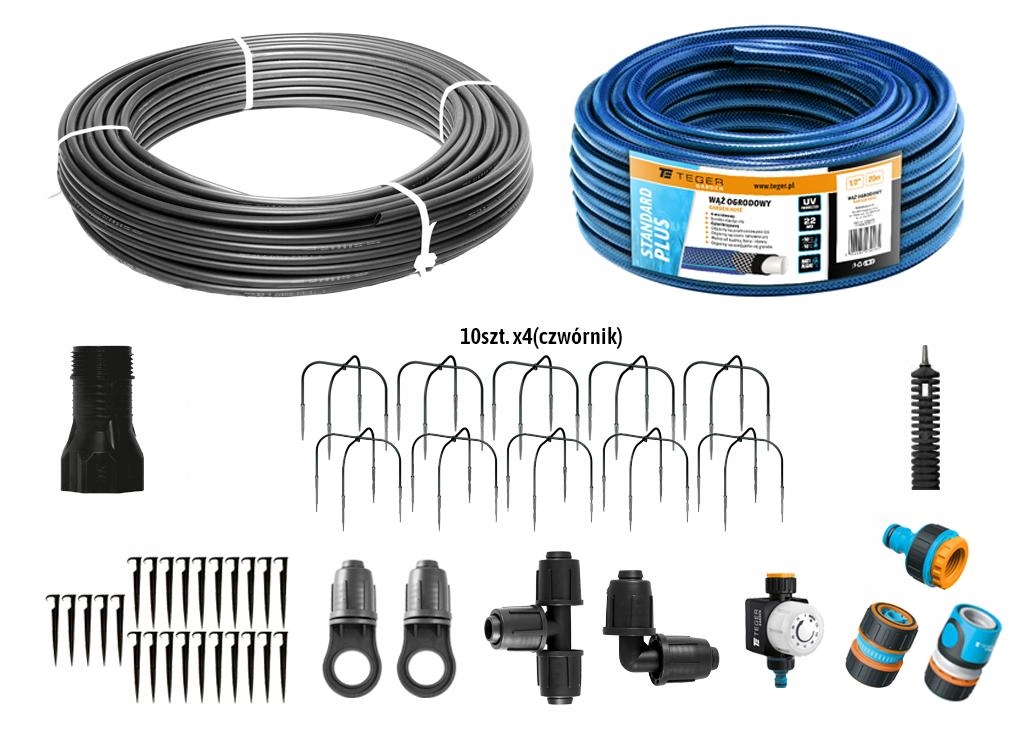 Sada kvapkového zavlažovania Professional 10 m s reduktorom tlaku (2