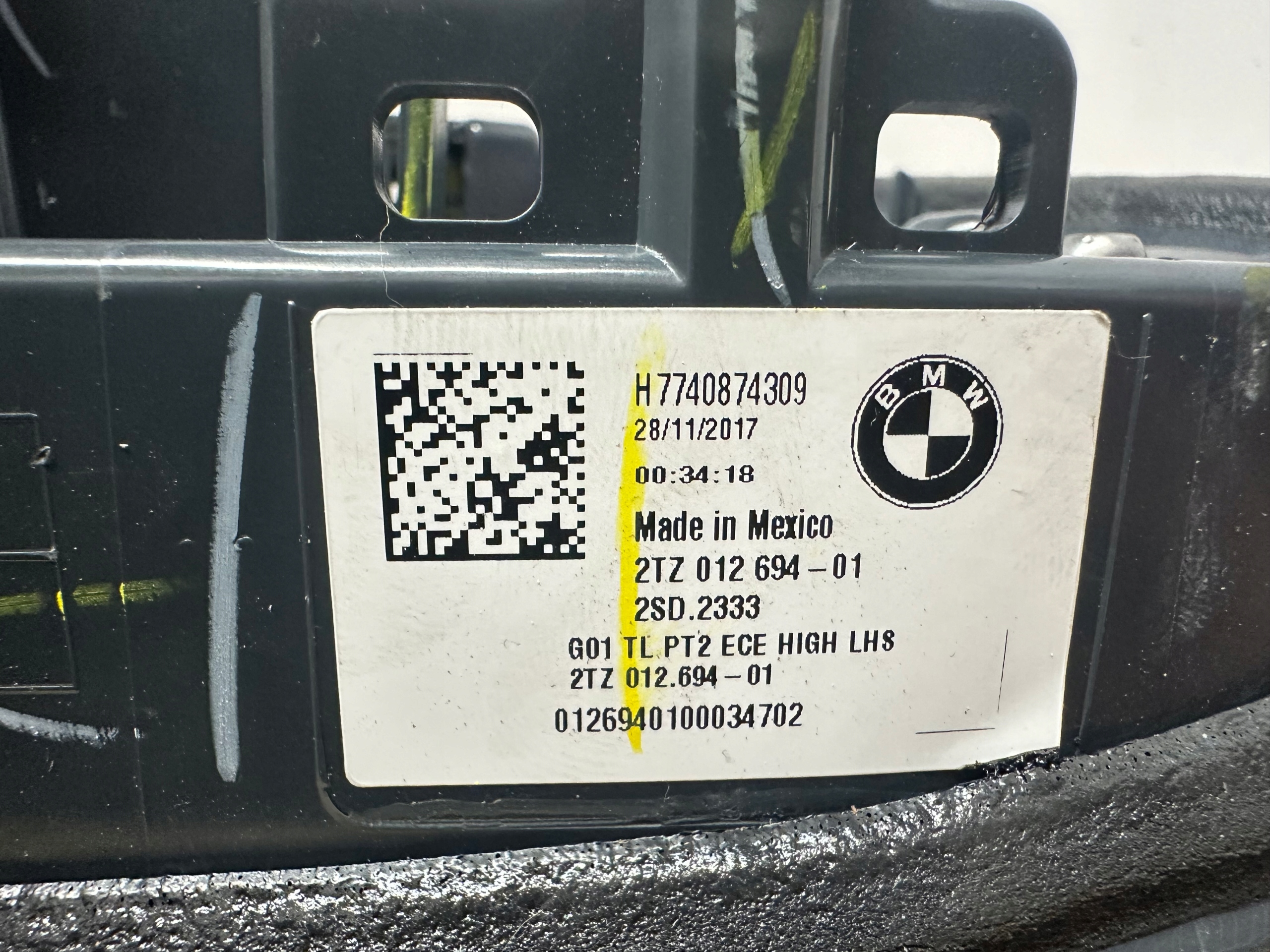 BMW X3 G01 light left rear part rear left H7740874309