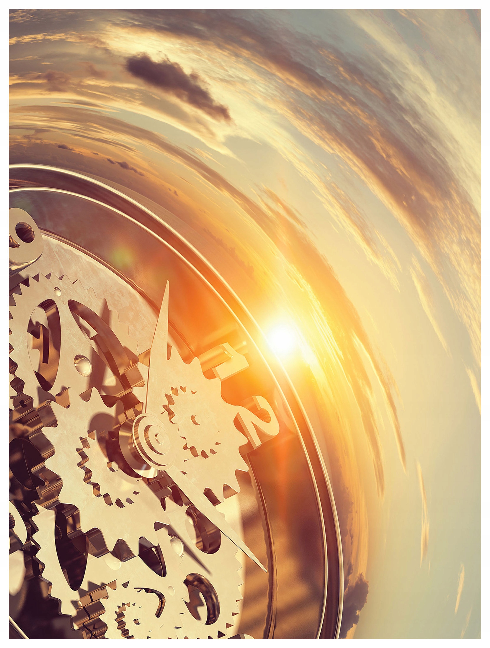 Tapeta Západ slnka večnosť v pohybe perspektíva času 184x254 vinyl lepidlo