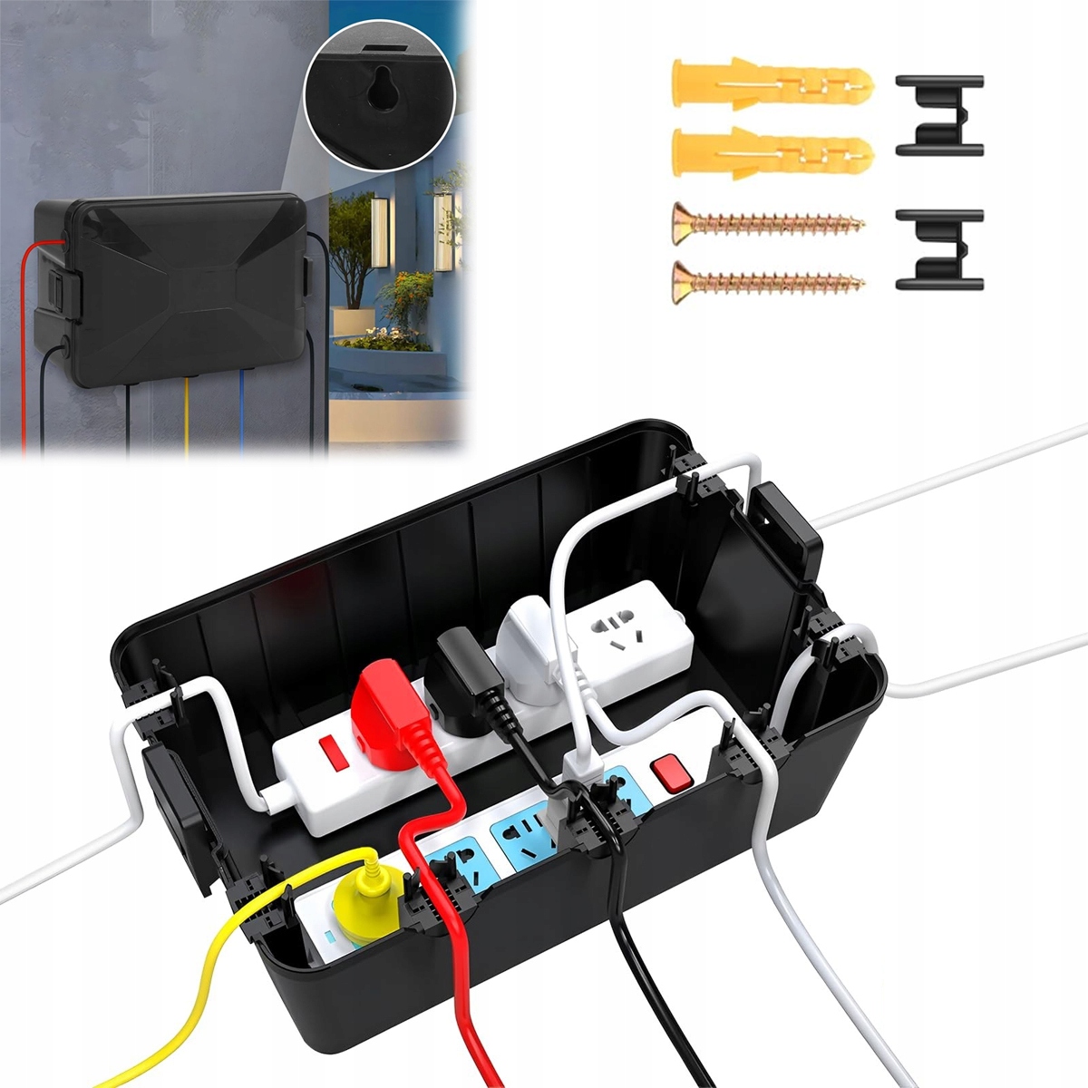 Duża zewnętrzna skrzynka elektryczna wodoodporna na kable IP54 Nowy 2026