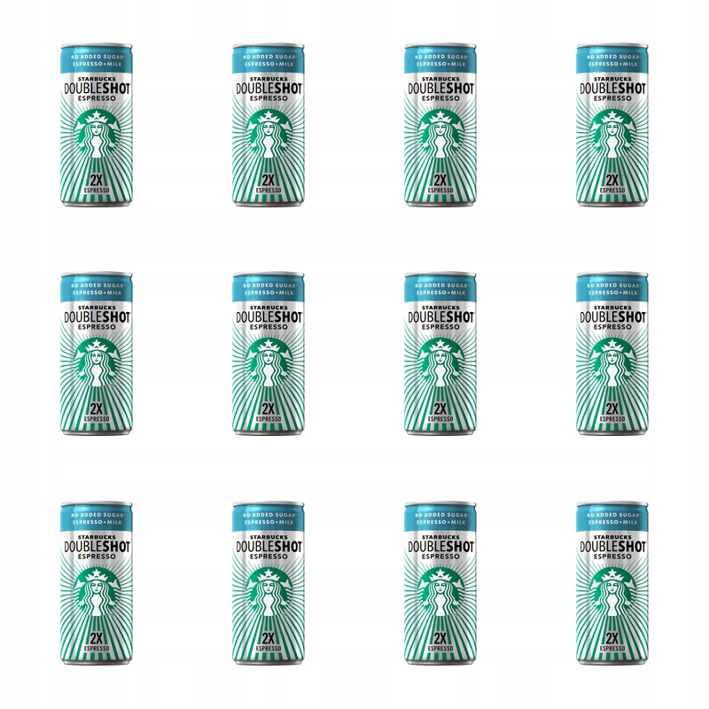 Starbucks Doubleshot No Added Sugar 200 Ml X12