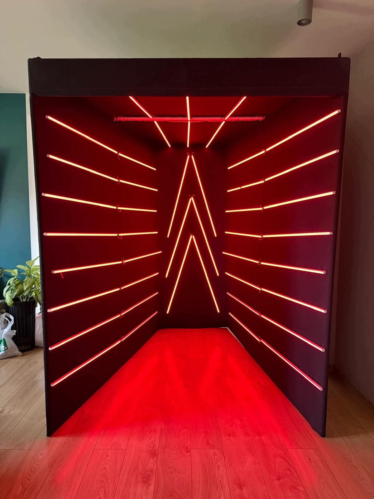 Przestrzenny tunel LED RGB do zdjęć podczas imprez i eventów