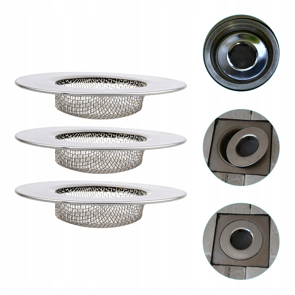 Sitko do zlewu Filtry do wyłapywania włosów Ł Marka bez marki