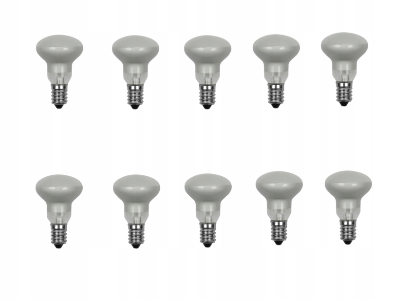 

10x Żarówka R50 230V E14 60W Reflektor Grzyb Mat