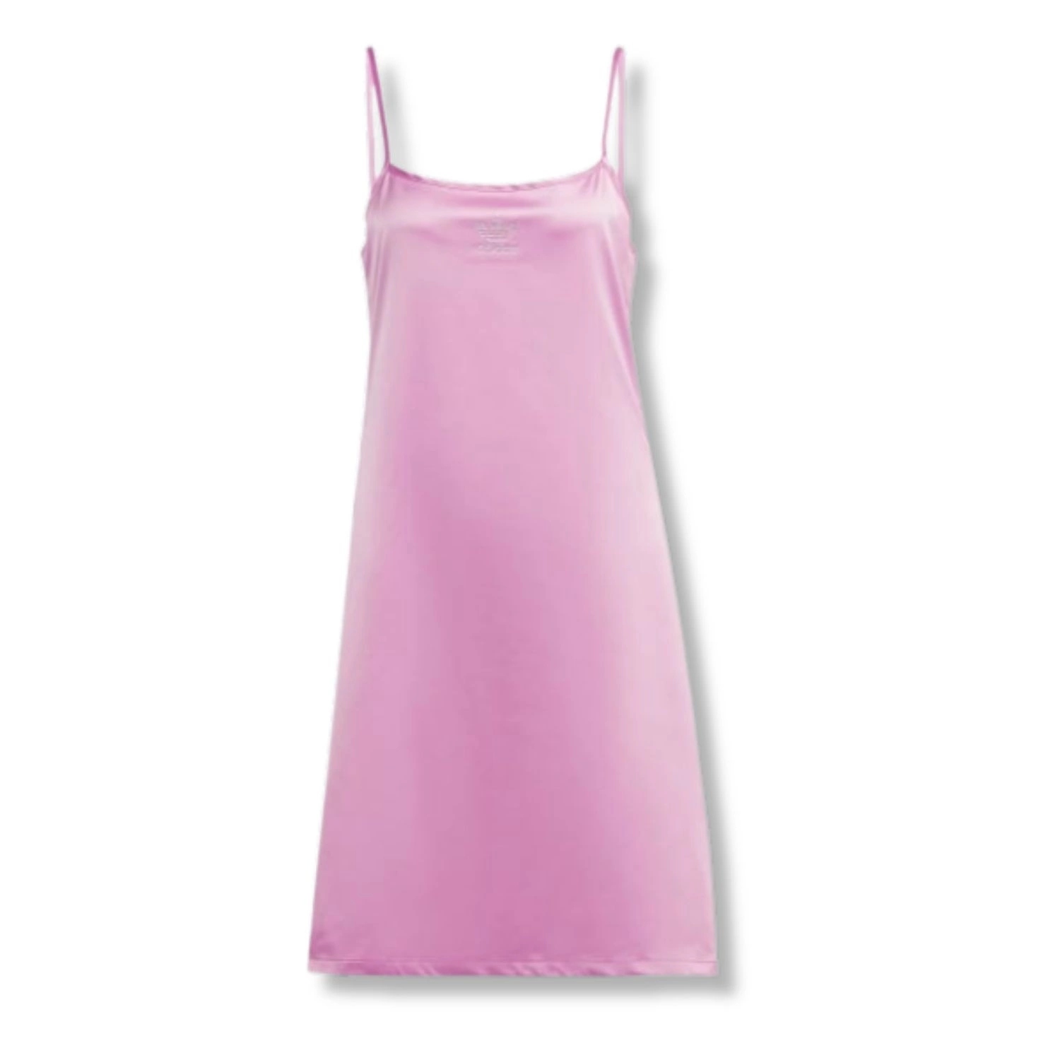 Šaty Adidas růžová saténová, volná na léto, logo vel. 34