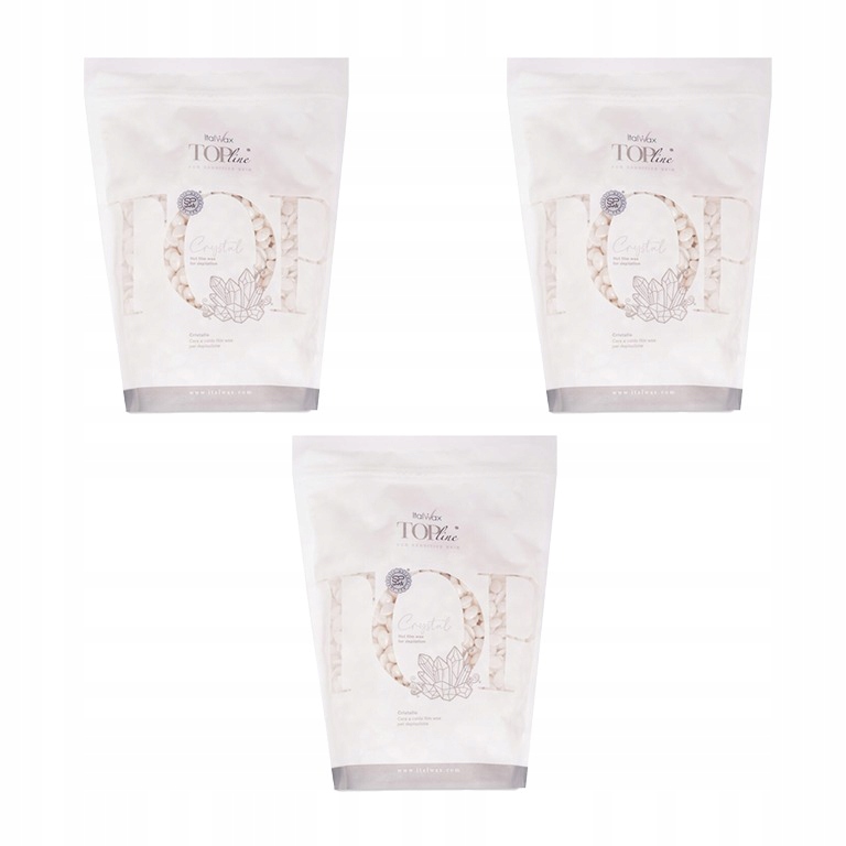 Italwax Top Line Crystal Hard depilační Vosk , hypoalergenní, 3x750g