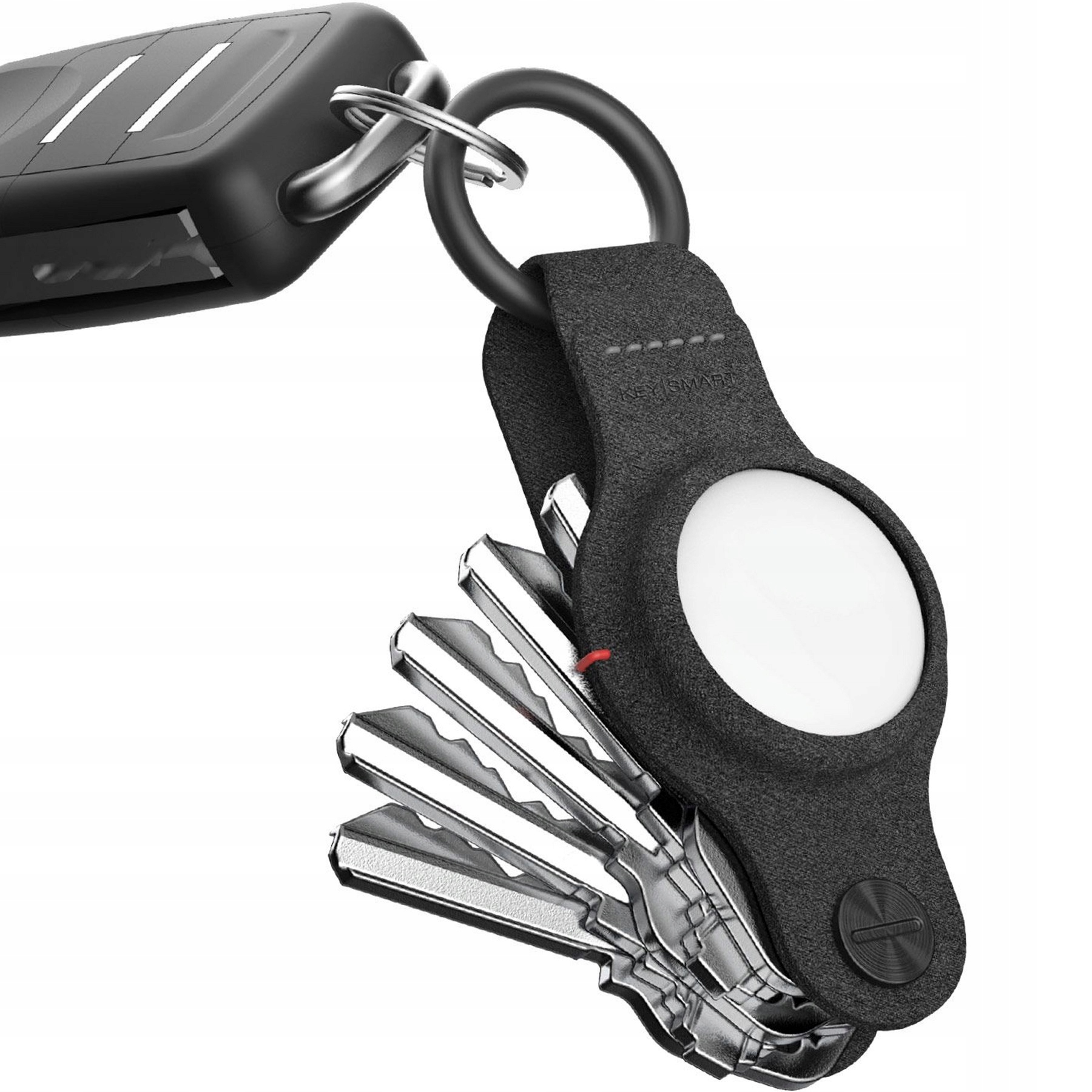 KeySmart Air Organizer do kluczy z etui na AirTag Skóra Wegańska