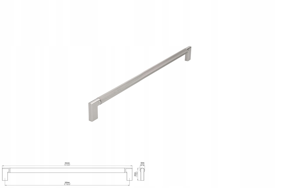 Nábytková úchytka Siro 2457-334ZN27ZN27, efekt ušlechtilé oceli