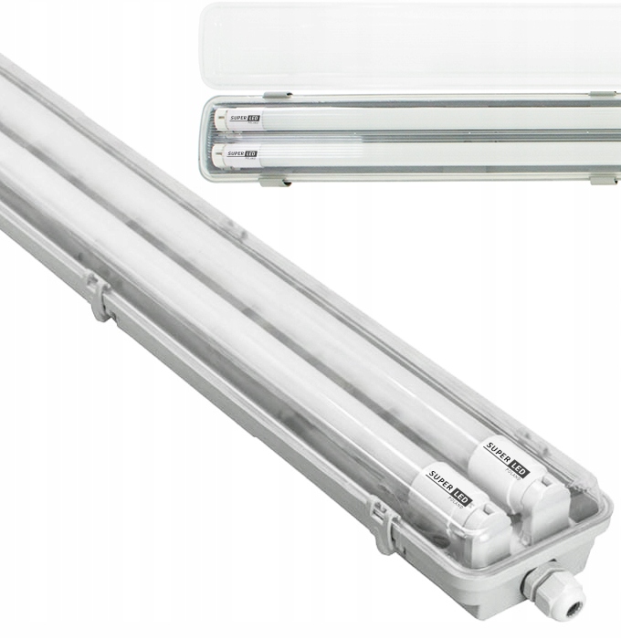 

Oprawa hermetyczna lampa 120cm 2x Świetlówki Led