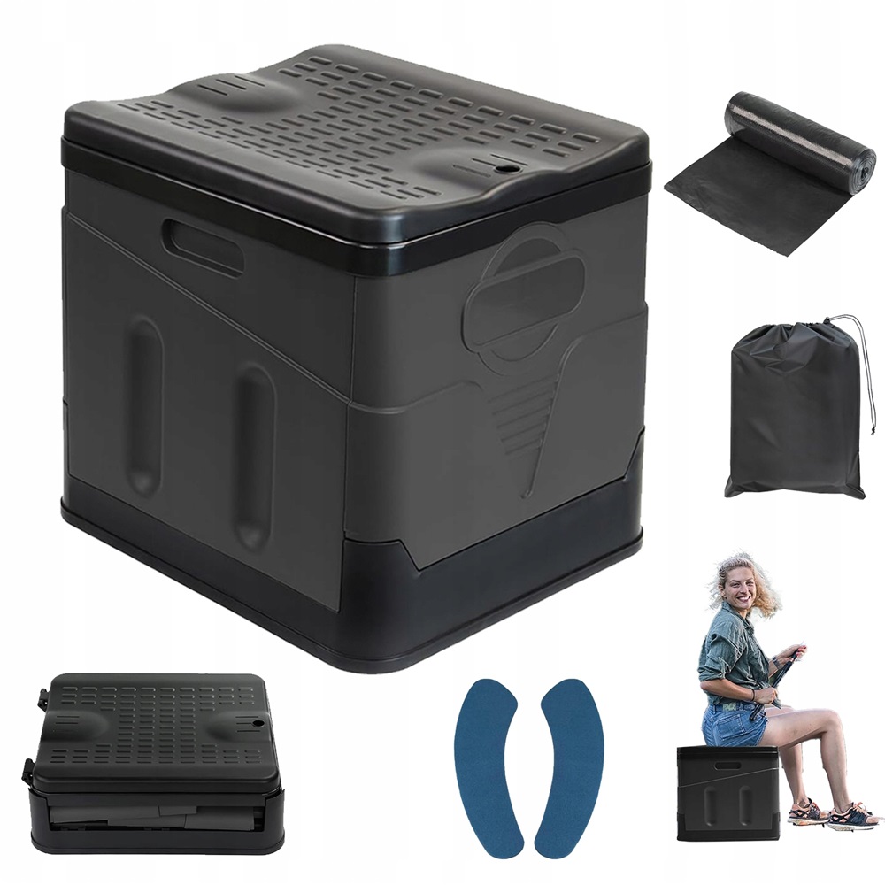Toaleta Přenosná Skládací Automobilová 20L Turistická Mobilní Wc