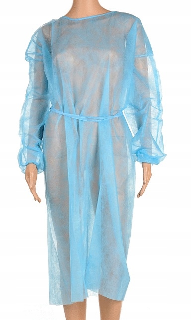 

Fartuch z włókniny niebieski rozmiar uniwersalny