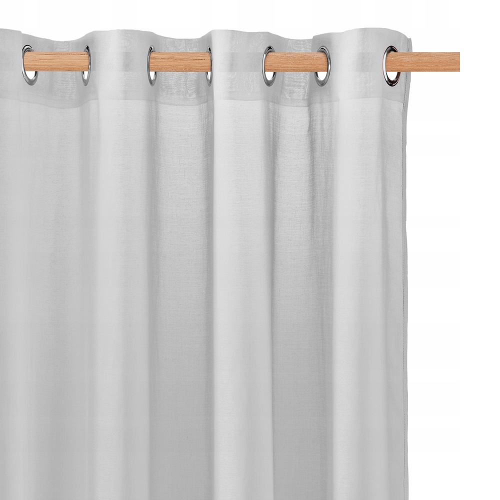 

Firana do salonu 140x250 Firanka gotowa szara N