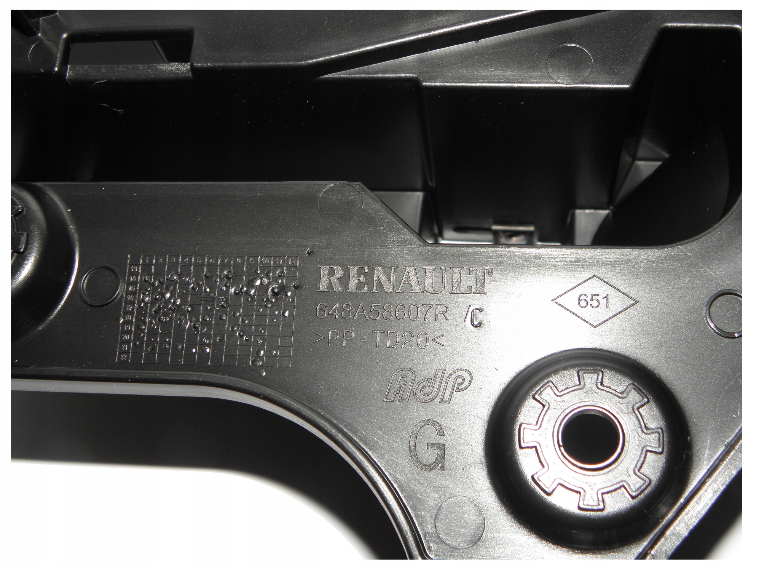 Renault Twingo III uchwyt ślizg mocowanie maski L Producent części Renault OE