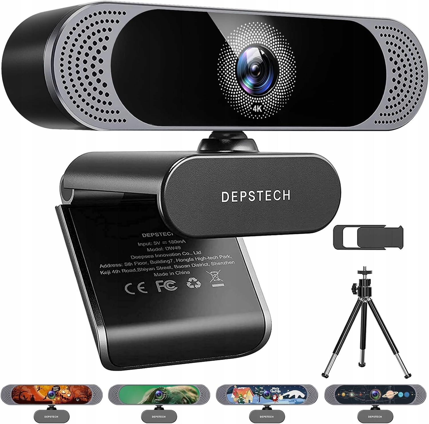 Depstech DW49 kamera internetowa 4K 8MP autofocus mikrofon statyw
