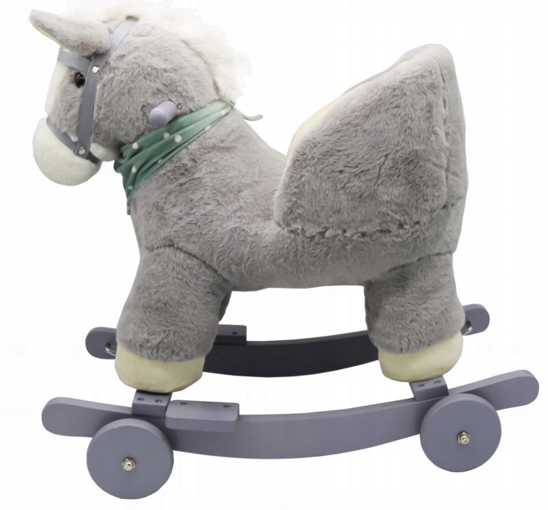 Bujak Koń Konik Na Biegunach Bujany 2w1 Jeździk Rży Galopuje Dźwięki-Zdjęcie-0