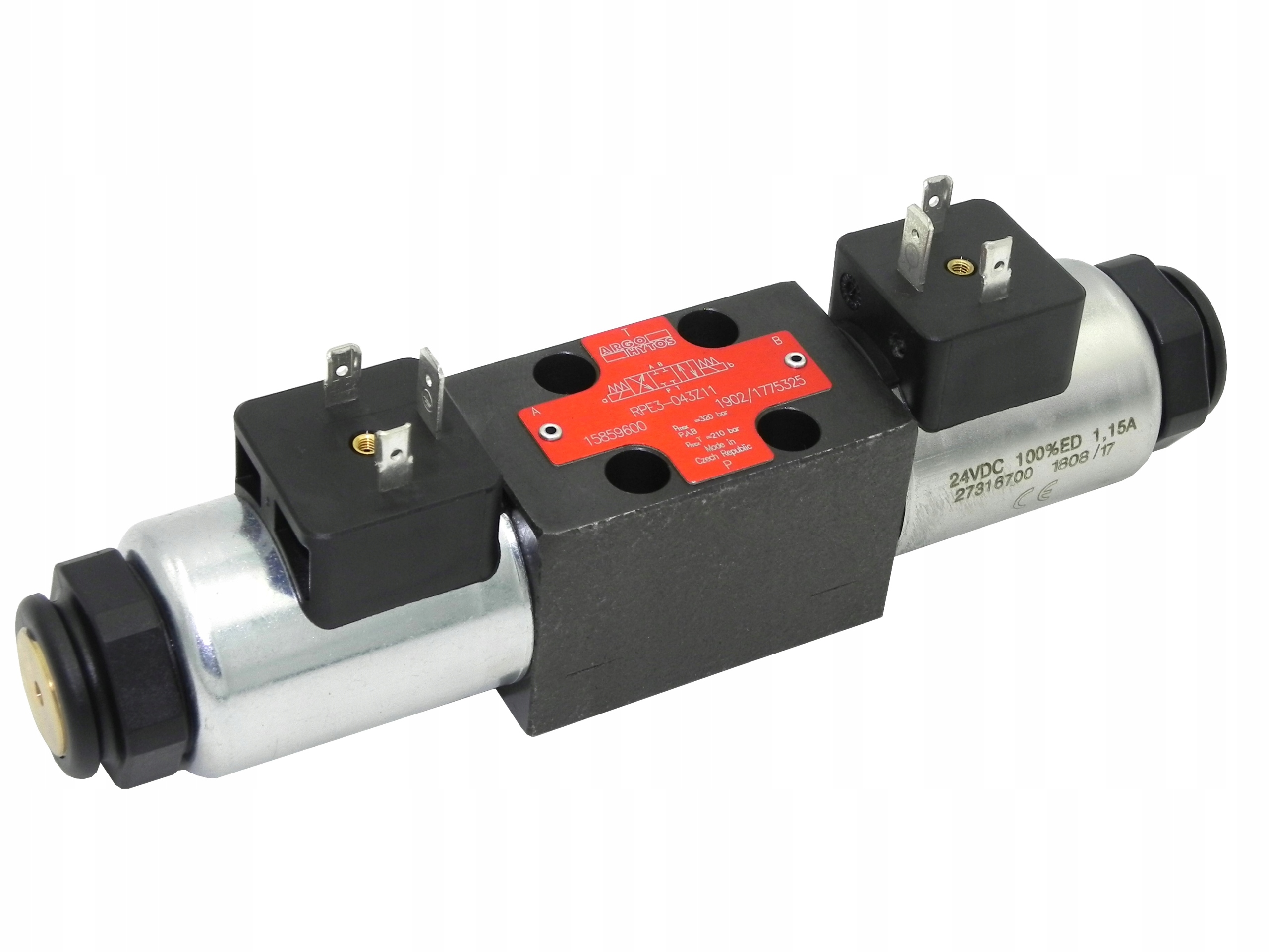 Rozdělovač Argo Hytos RPE3-043Z11 CETOP2 NG4 230V