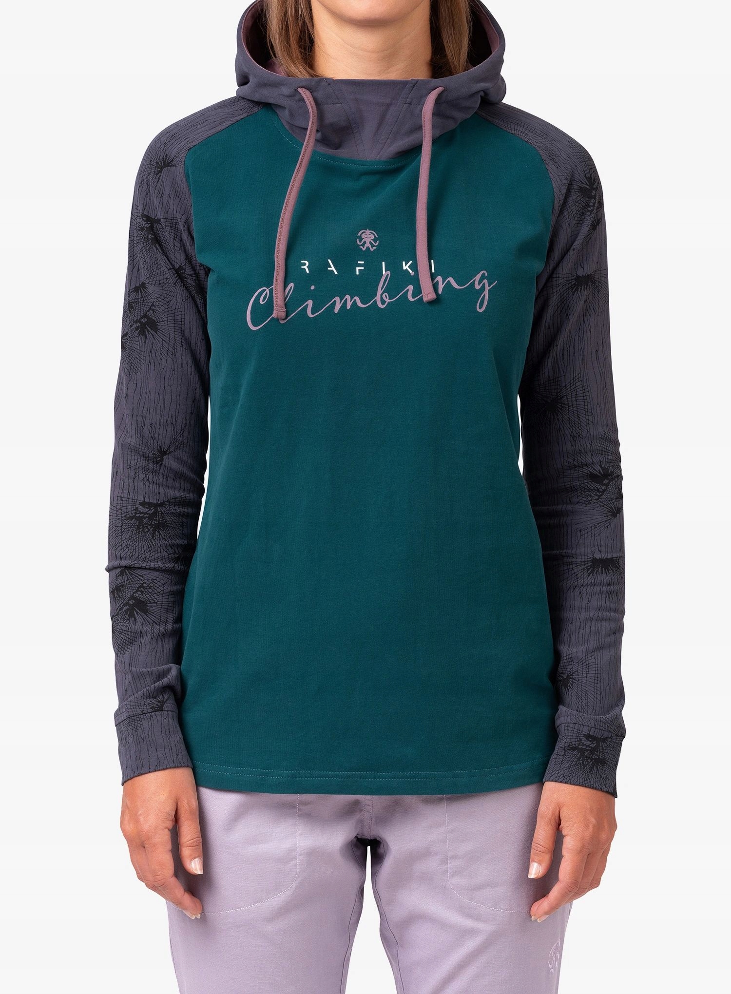 Bluza damska z kapturem Rafiki Estrella gulf coast/ink 40 (L)