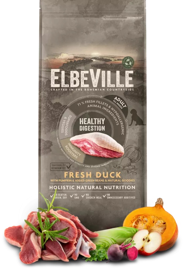 ElbeVille 11,4kg karma dla psa Kaczka Digestion