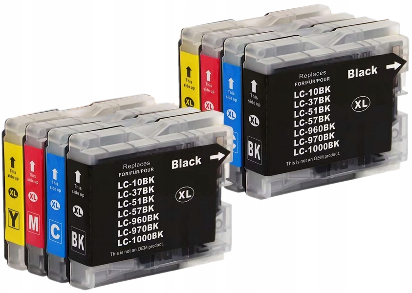 

8x Tusz Do Drukarki Brother DCP-130C DCP-135C