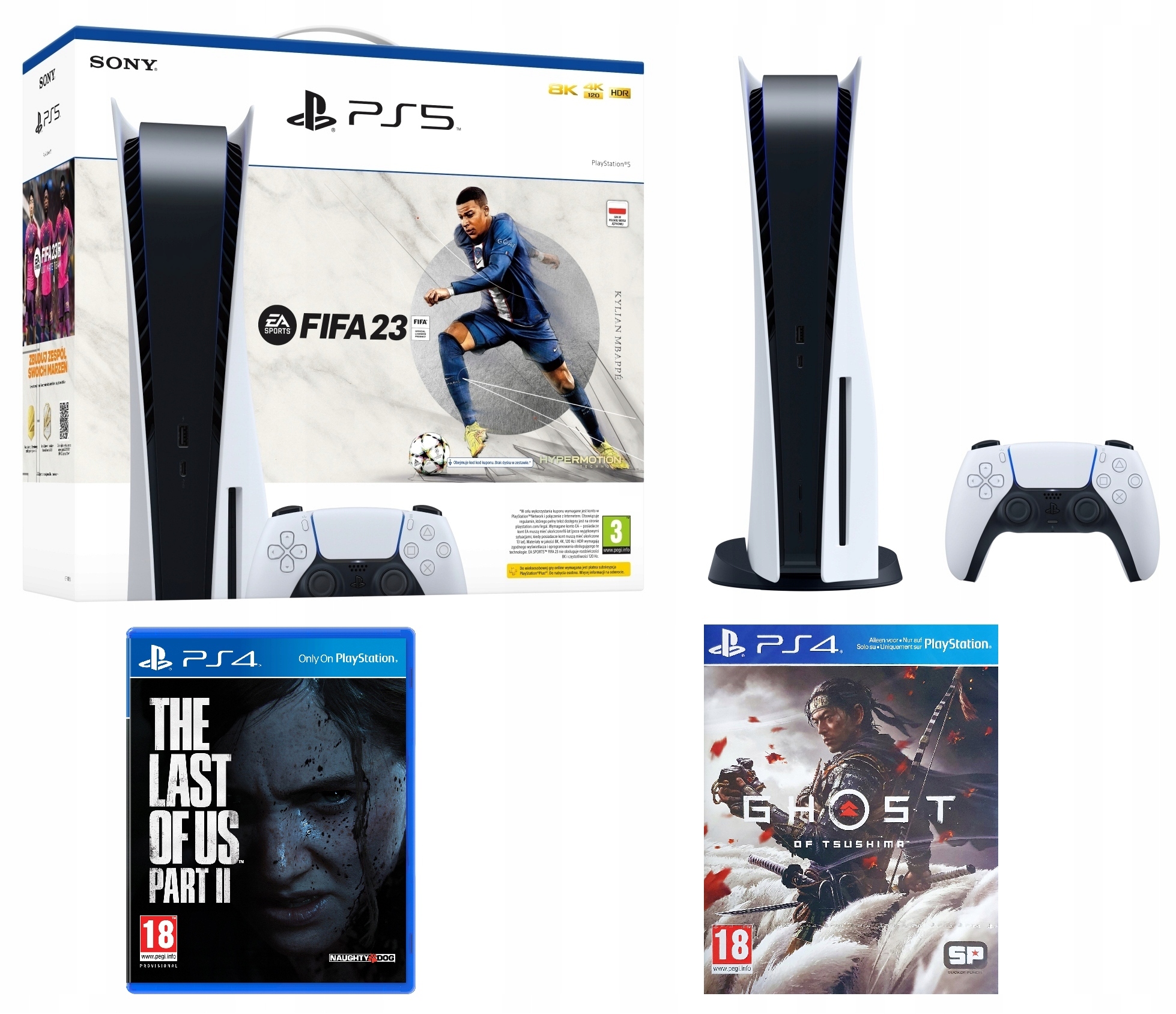 

PS5 Fifa 23 The Last of Us Ghost of Tsushima
