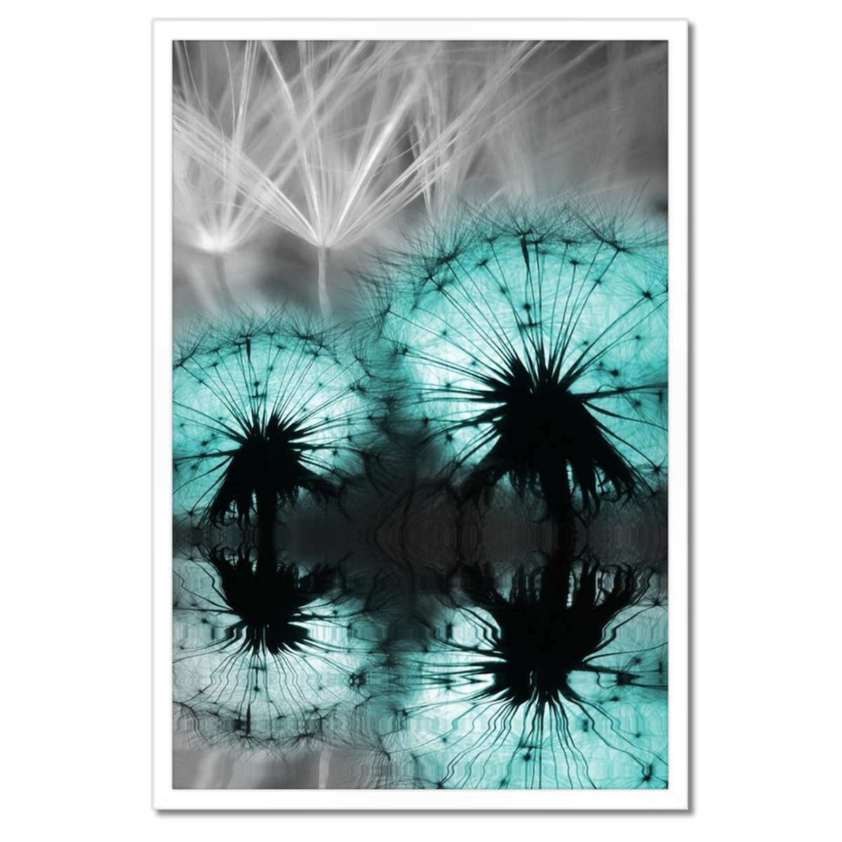 Plakáty v rámu 40x60 Tyrkysové pampelišky