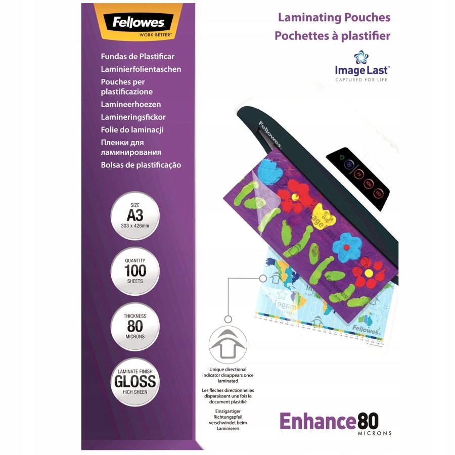 

Folia do laminacji A3 2x80mic a-100 Fellowes
