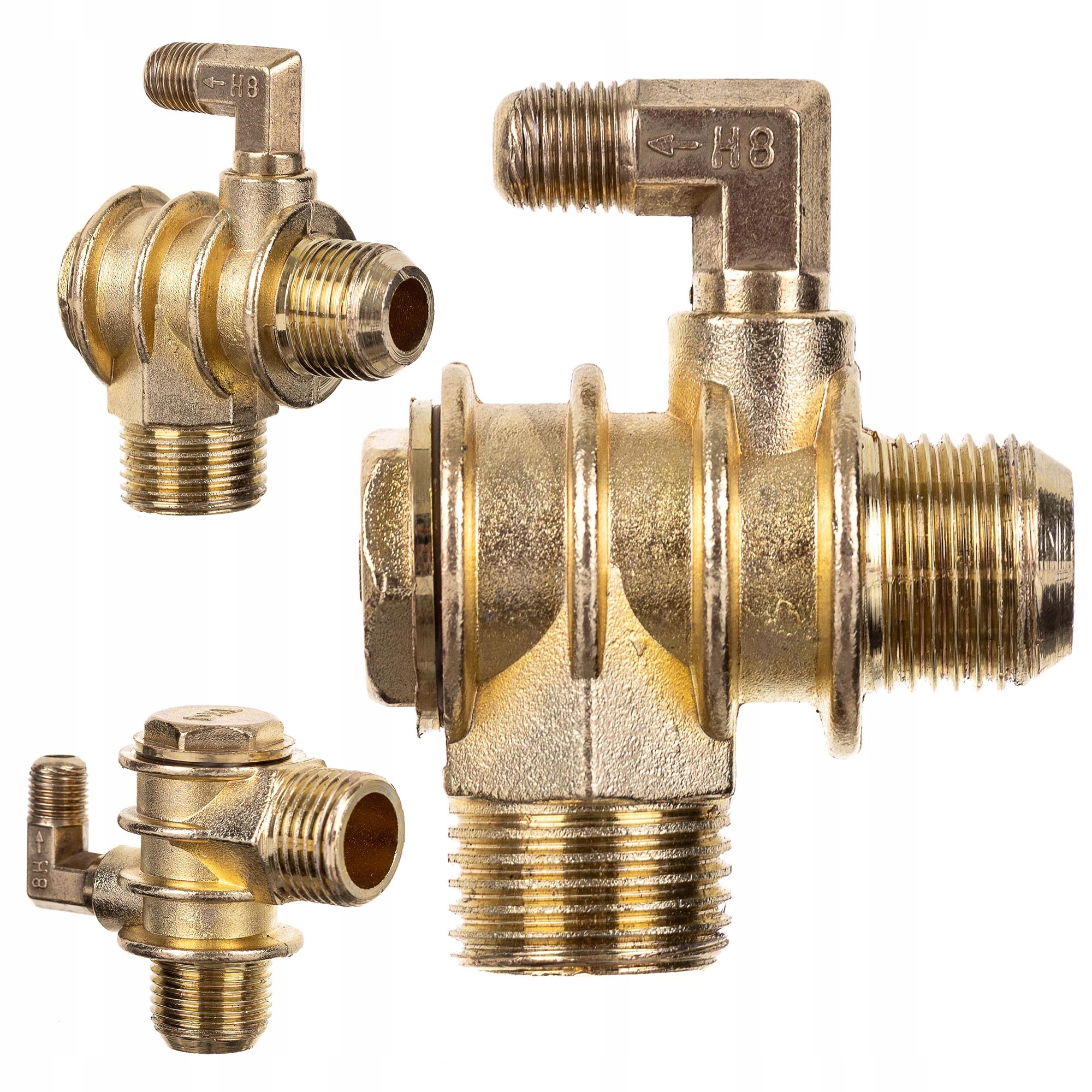 ZAWÓR ZWROTNY DO KOMPRESORA SPRĘŻARKI 1/2" 3/4" Z ODPOWIETRZENIEM METALOWY