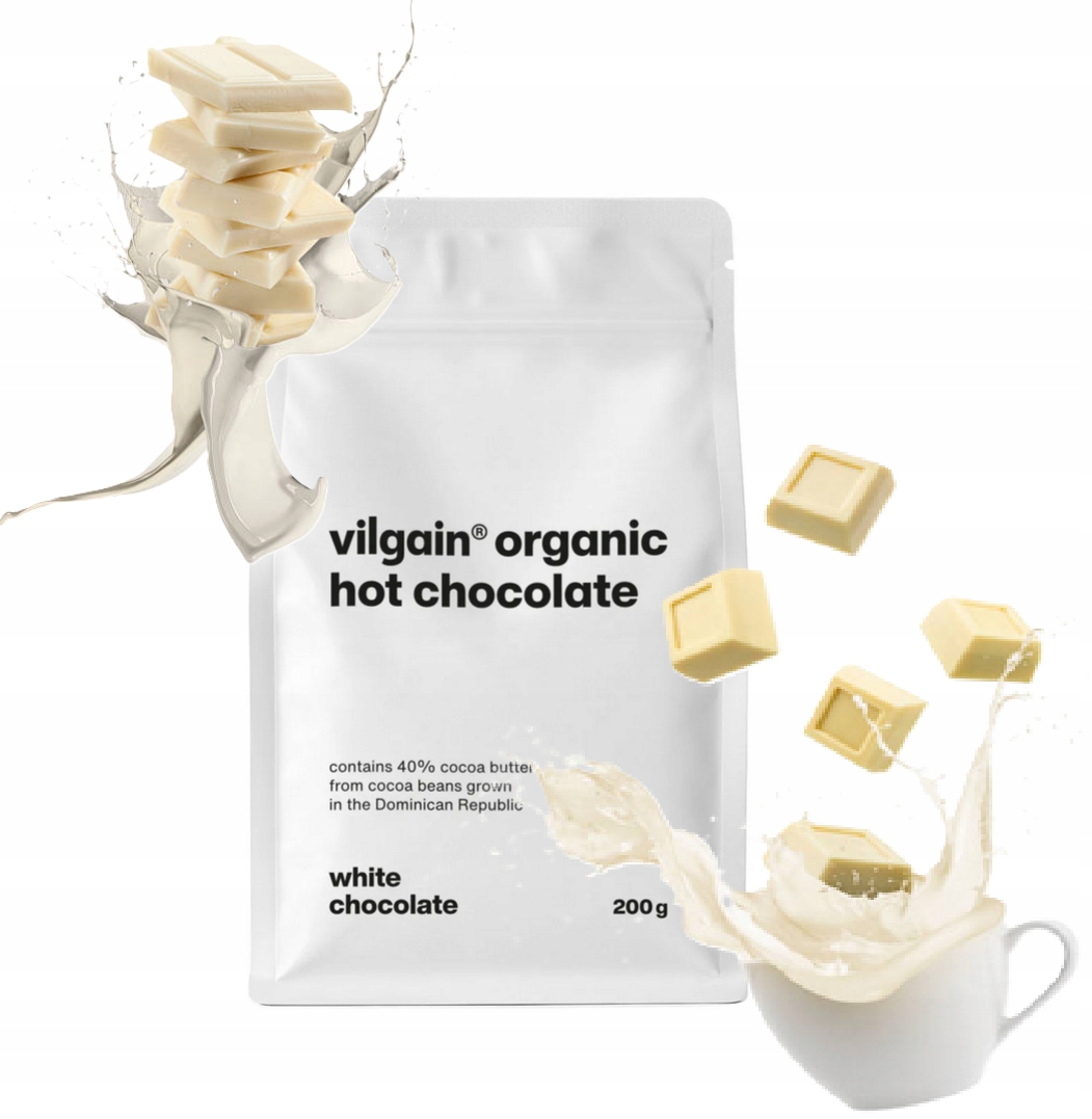 Bio Bílá Čokoláda 40% Horká Čokoláda 200g Vilgain