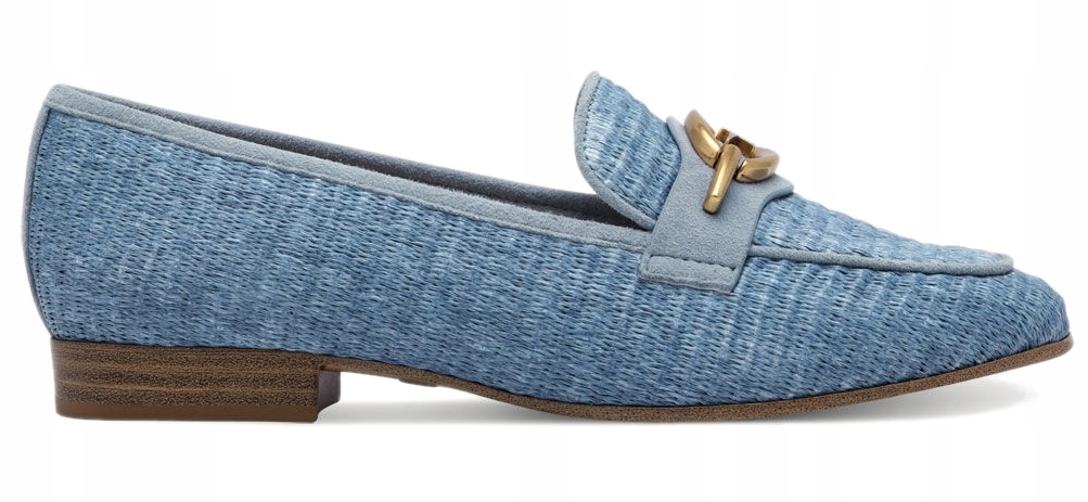 Tamaris modré dámské mokasíny na nízkém podpatku, nazouvací, velikost 38