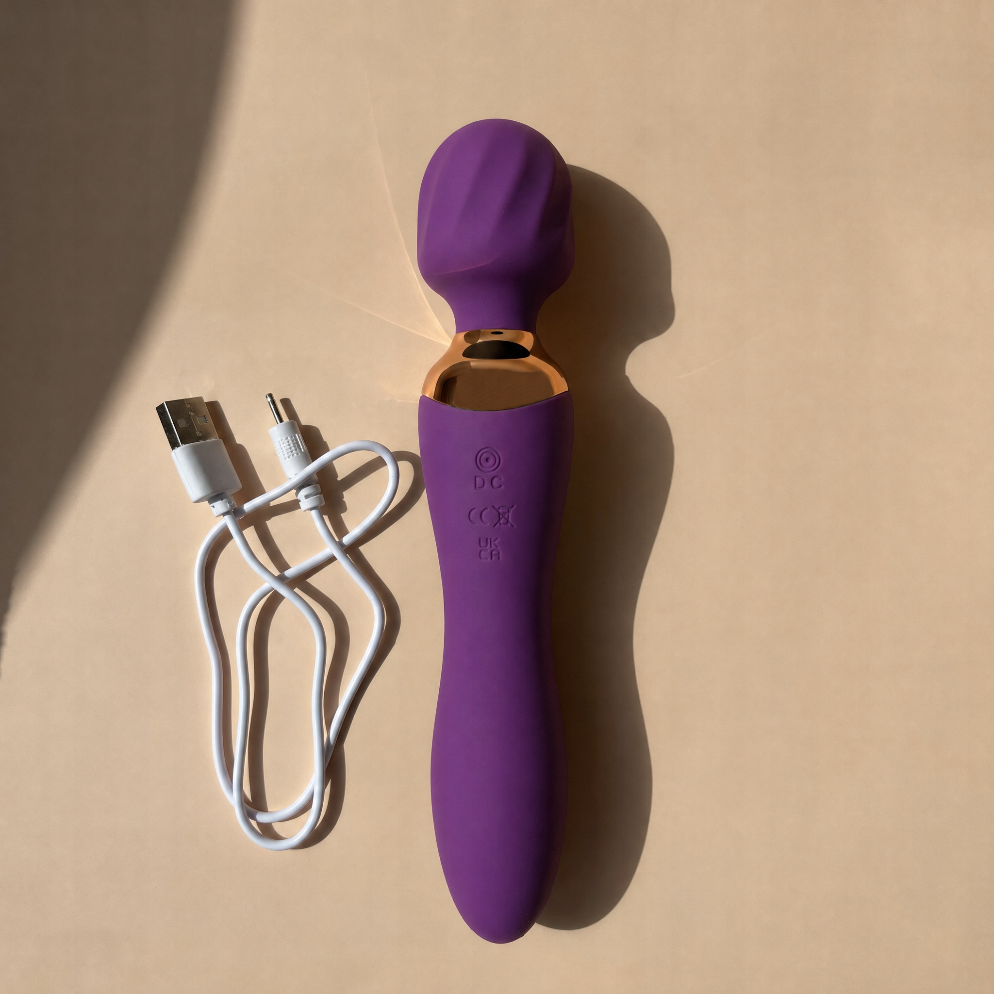 Wibrator Damski Stymulator Masażer Łechtaczki Dwustronny Maly Punkt G USB – Fioletowy