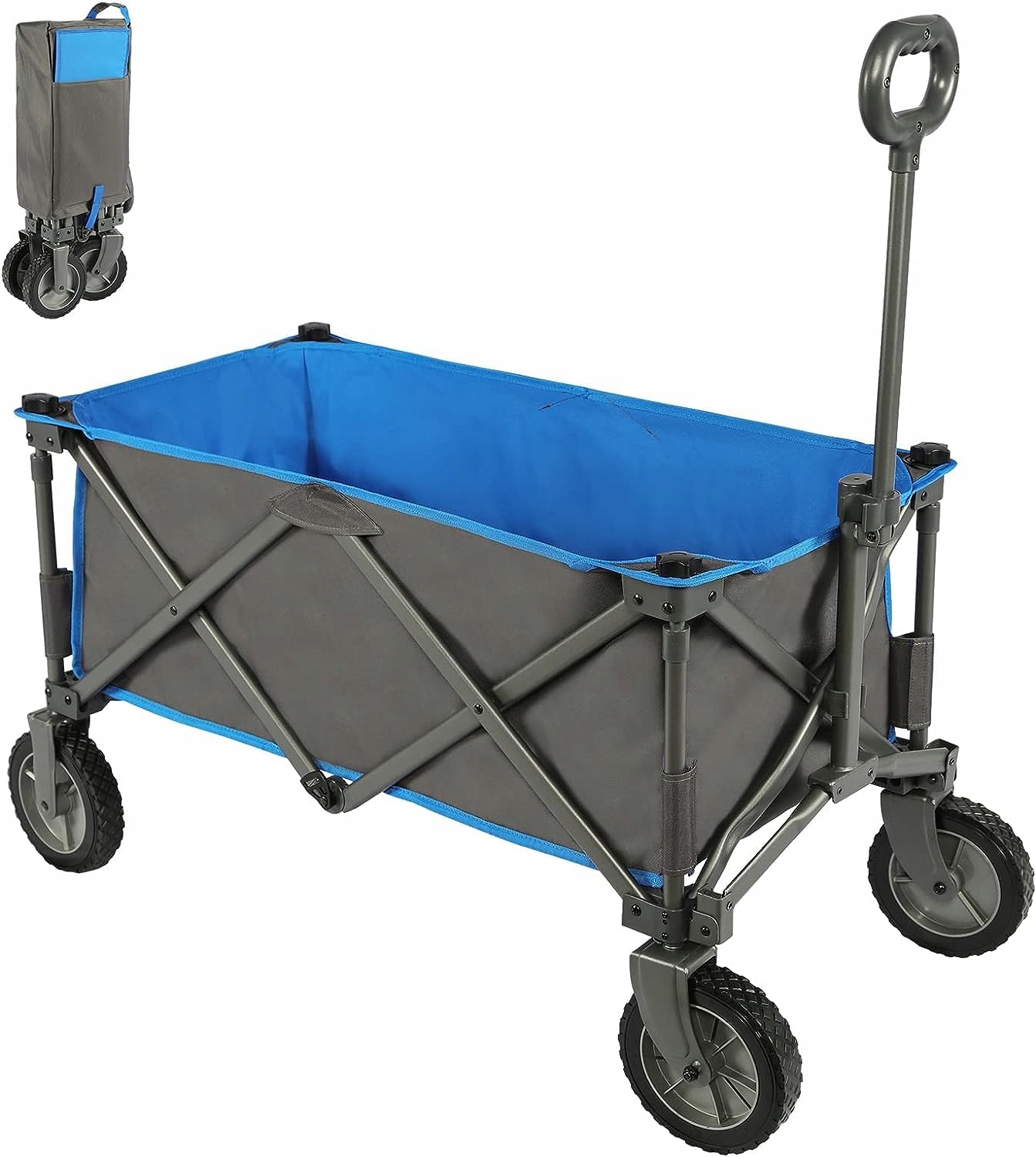 Skladací Záhradný Vozík 100 Kg Portal, Modrý
