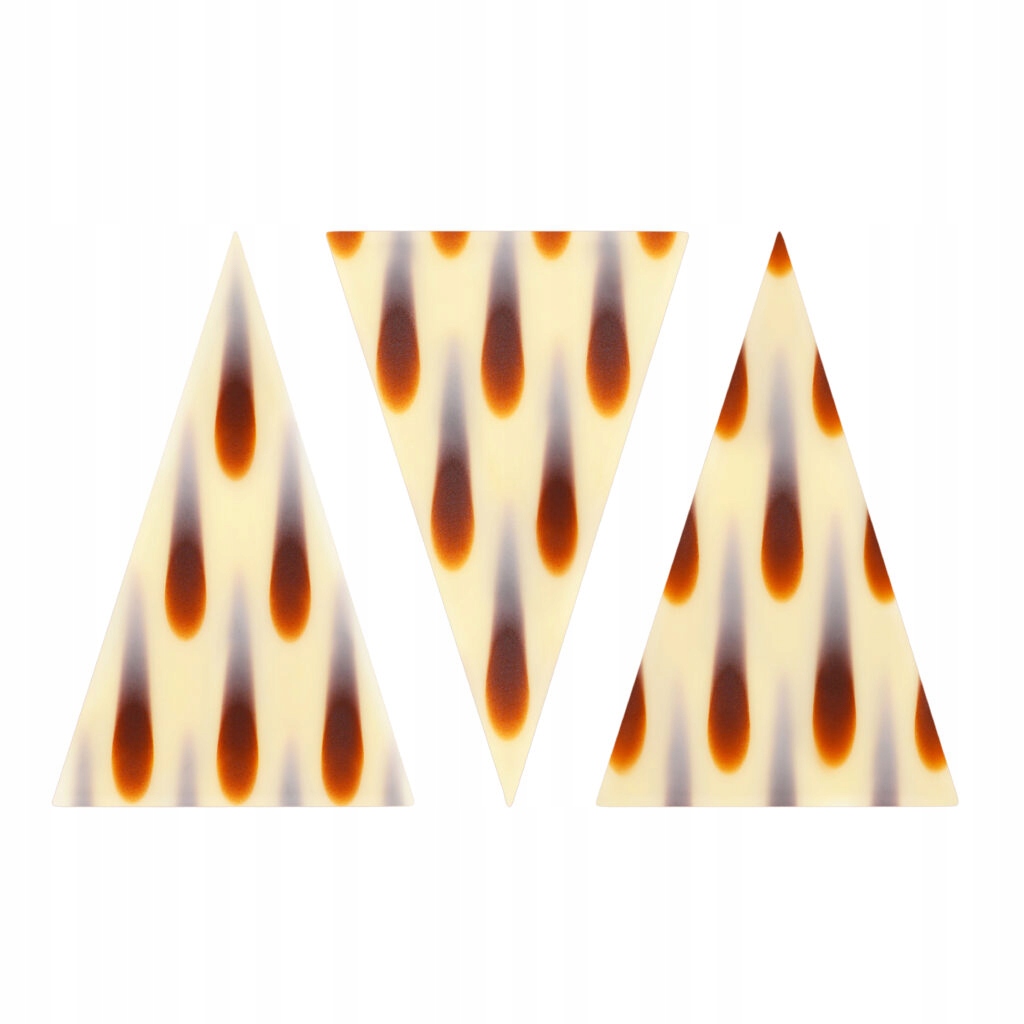 Trójkąty Lacrima czekoladowe dekoracje Marble Art Barbara Decor 450szt