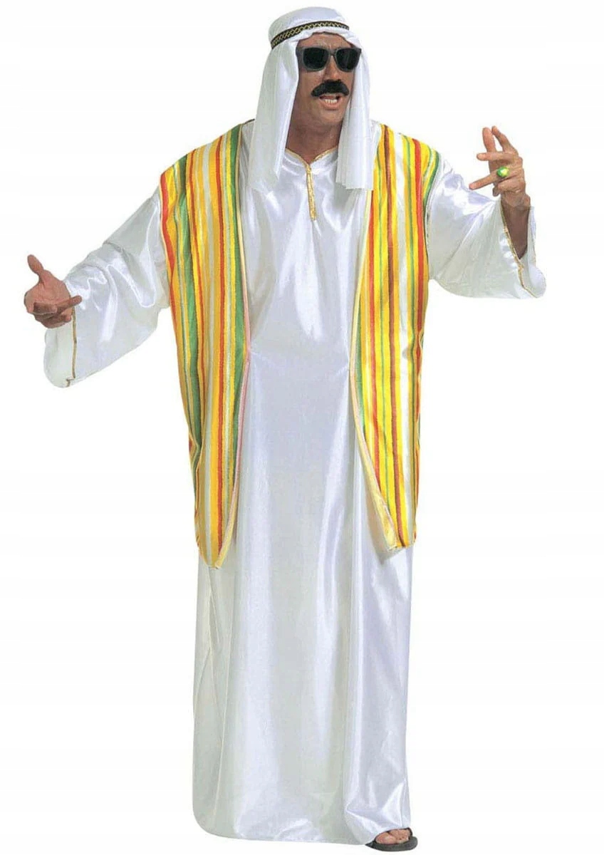 Kostým Šejka Arab Princ Arabský Šejk Sultán XL