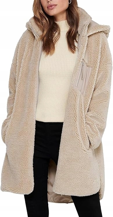 Only Dámská Béžová Bunda S Kapucí Adaptér Xs/s J_a