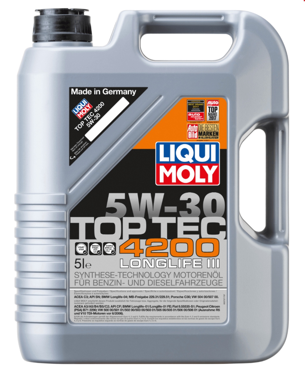 

Liqui Moly Top Tec 4200 5W30 5L Vw 504.507 LL-04
