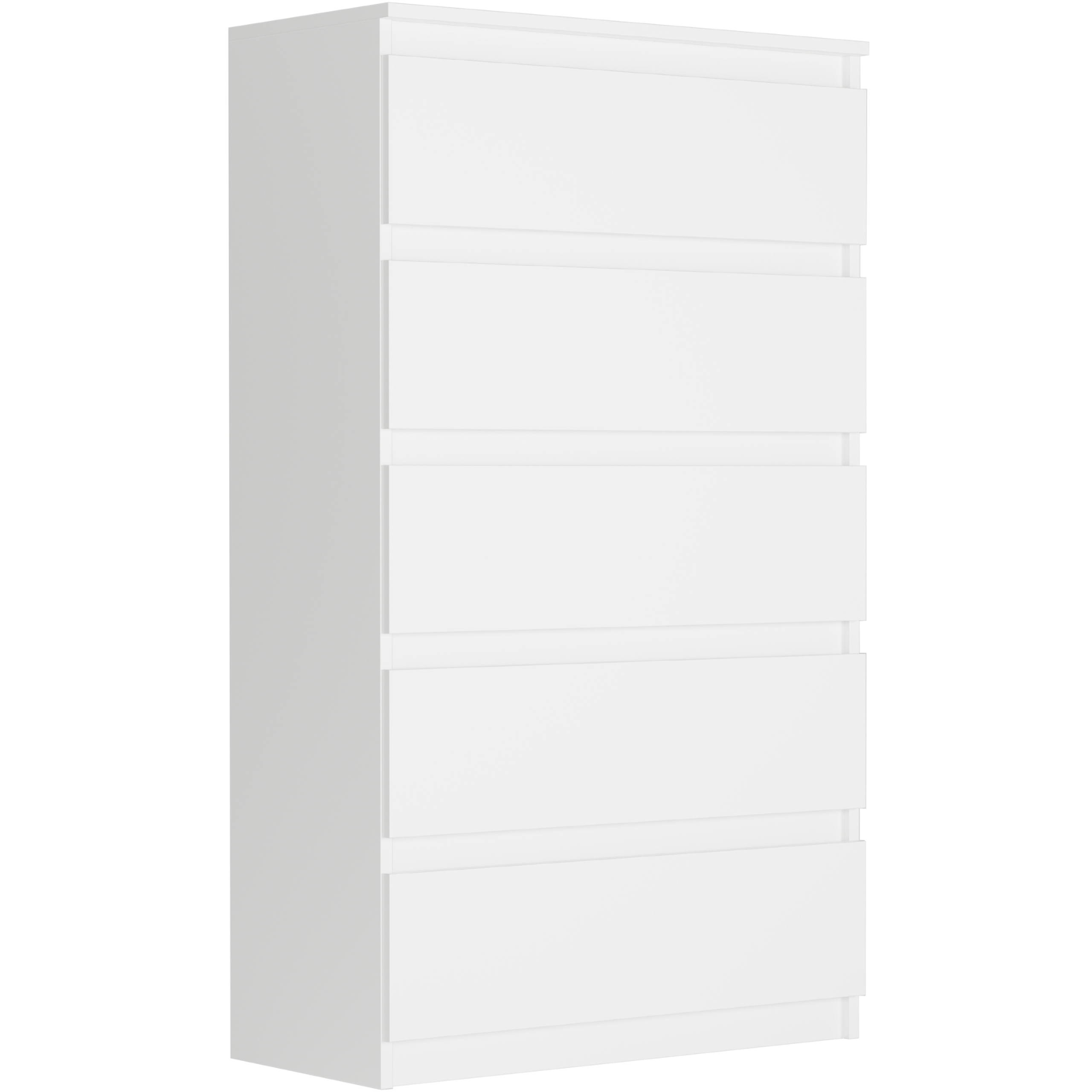 DUŻA KOMODA 5 SZUFLAD SZAFKA Biała POLSKIE MEBLE R-5