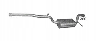 POLMO ГЛУШНИК ЦЕНТРАЛЬНИЙ VW PASSAT B7 2.0 TDI 04 11-