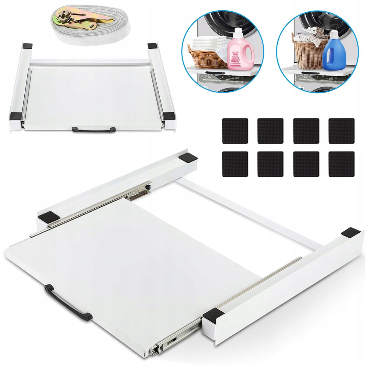 Nowy Łącznik Pralki Suszarki Uniwersalny Szerokość 50cm Antywibracyjna Pas