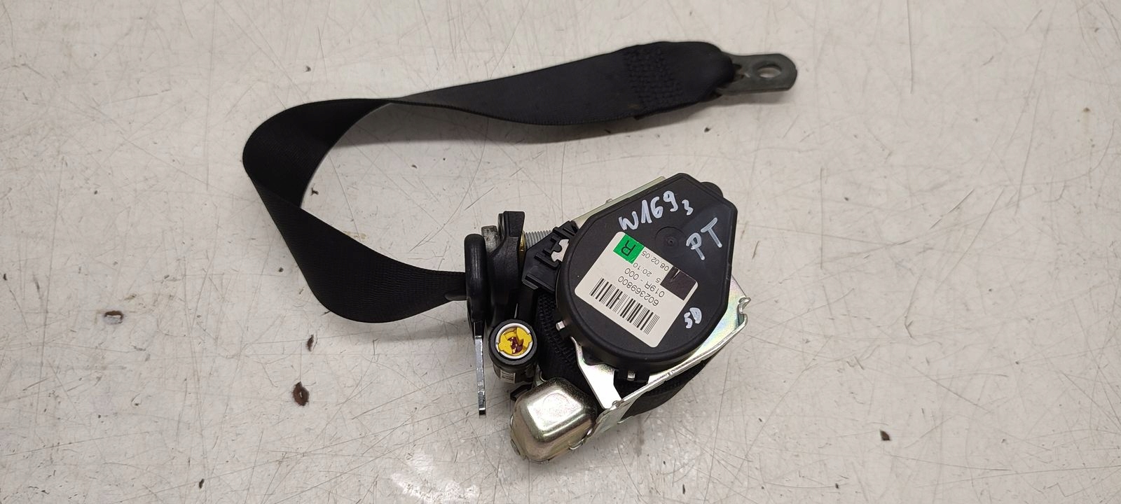 Gurten Sicherheits rechts heck Mercedes W169 1,7