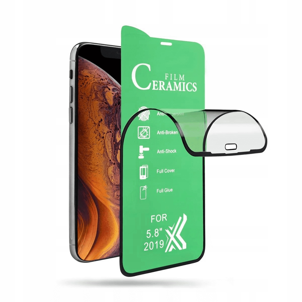 

Szkło Hartowane Ceramiczne Flex Samsung A51 Czarne