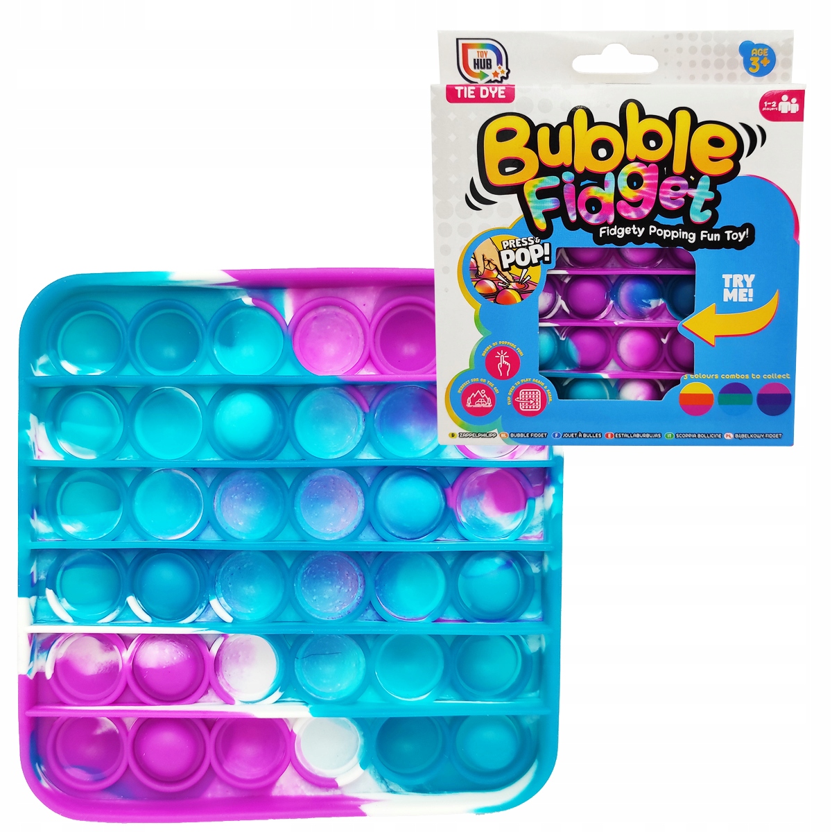 

Fidget Pop It Fioletowo-zielono-niebieski
