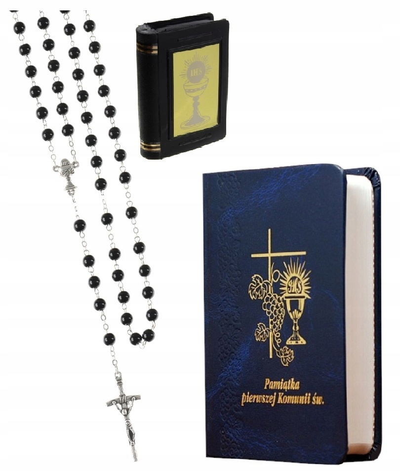 Zestaw komunijny MODLITEWNIK + RÓŻANIEC + PUDEŁKO
