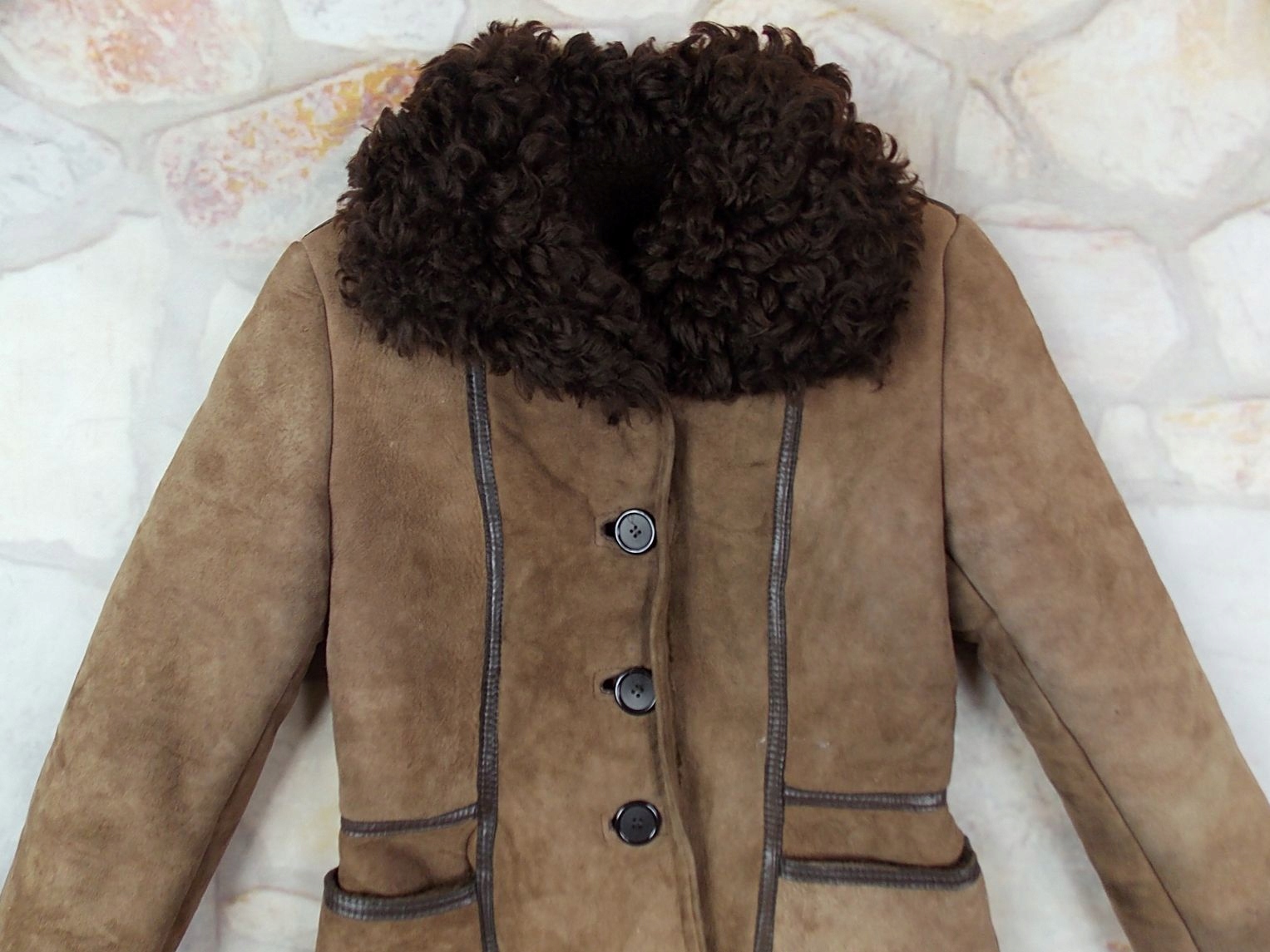 ANTARTEX kozuch skórzany damski M/L Model ANTARTEX