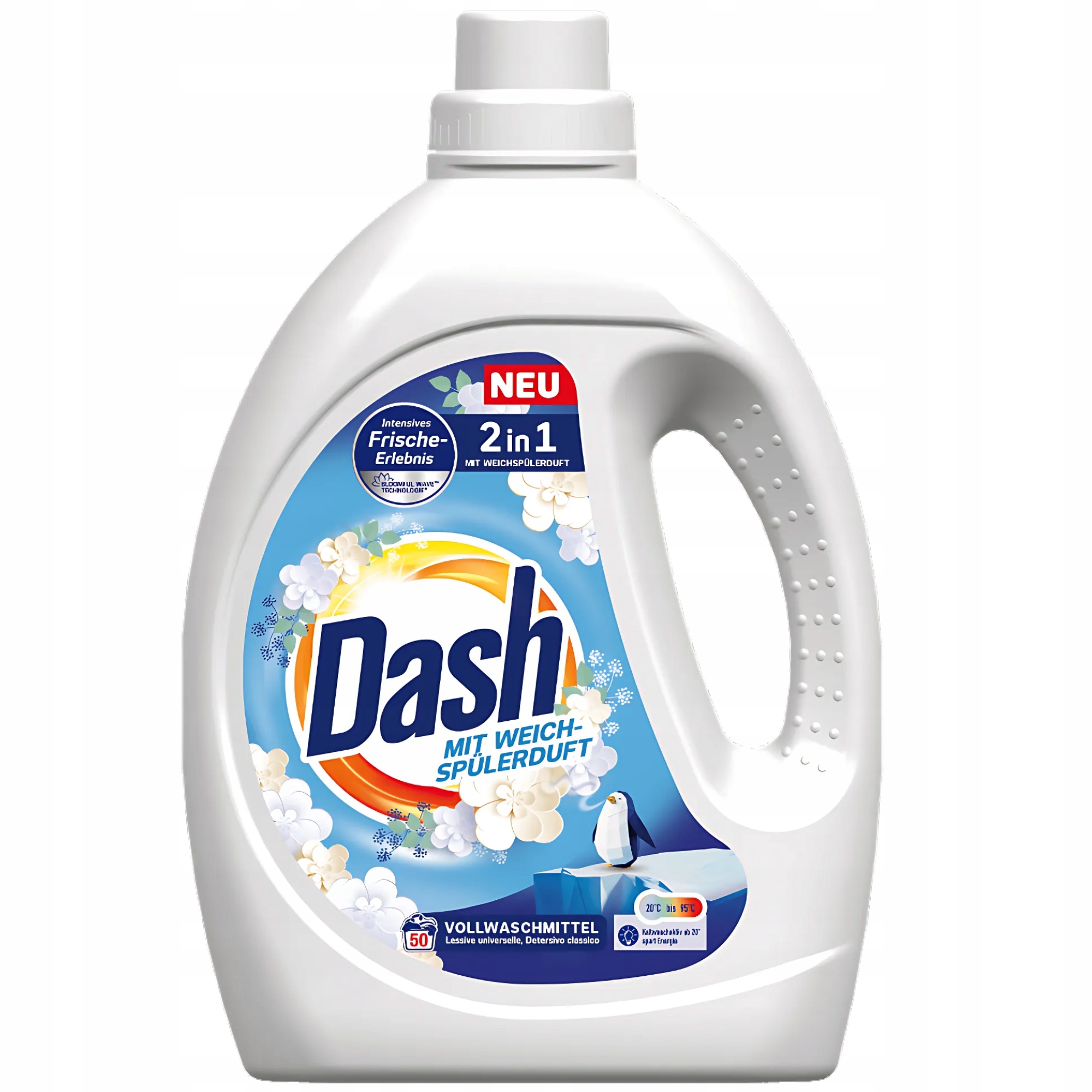 Levně Dash Univerzální prací prostředek Výkonný 2v1 2,25 l Německý