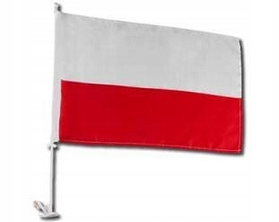 

Flaga samochodowa Polska 29x42cm na szybę auta