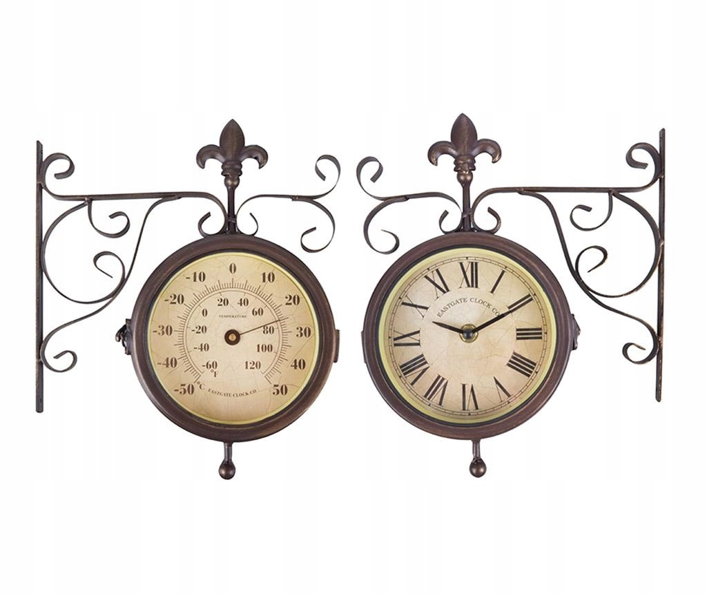 Zegar dwustronny z Termometrem – stylowa dekoracja i funkcjonalność