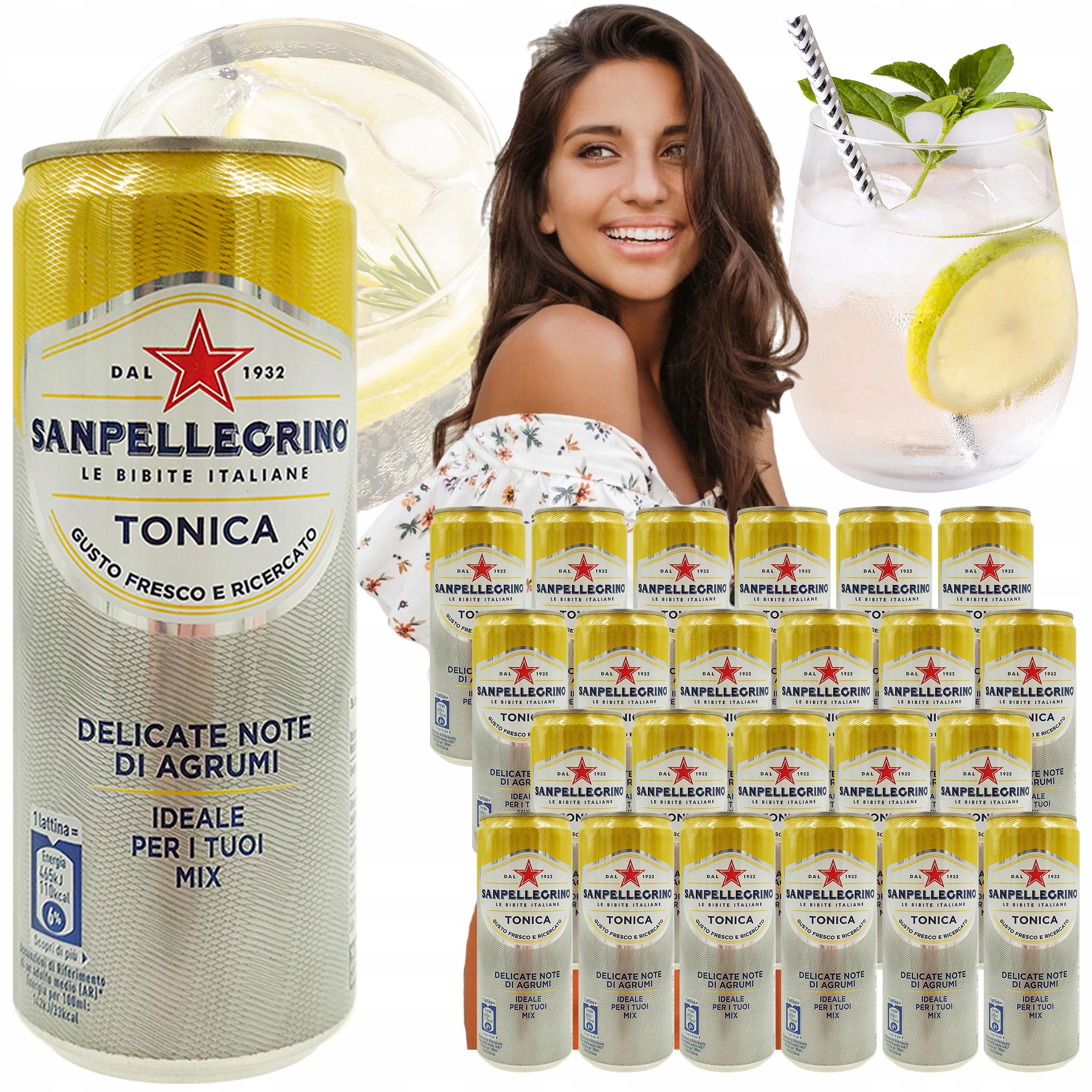 Levně Nápoj Sanpellegrino Tonic 330 ml x 24 ks Tonik