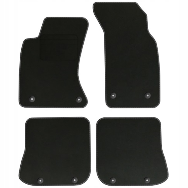 Audi A4 B5 Fl 99-01 velurové koberce Comfort Černé
