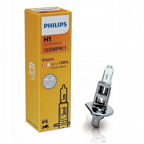 

H1 12V 55W PX26d Vision +30% 1szt. Philips