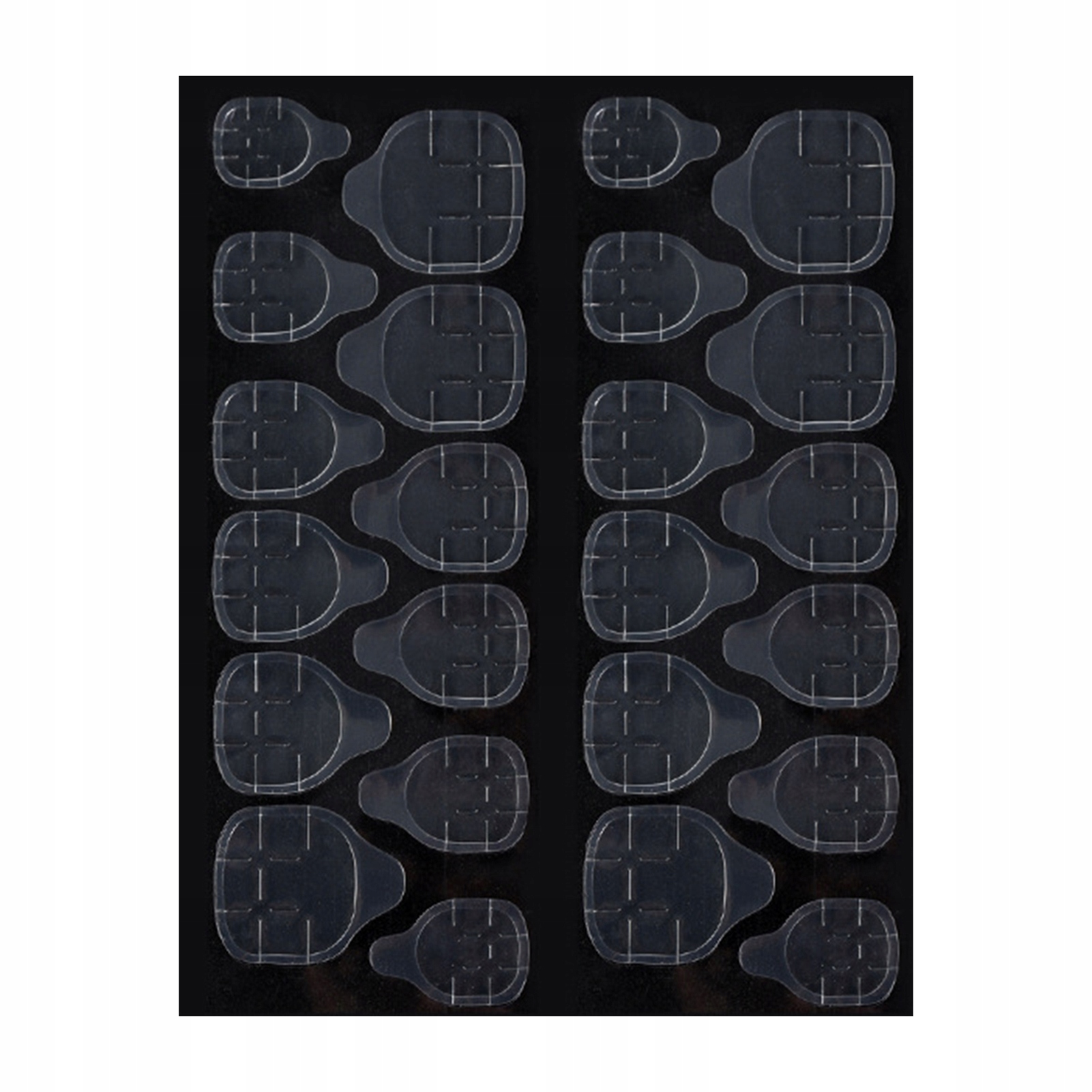 NAKLEJKI POD TIPSY DO PAZNOKCI DWUSTRONNE X 24 Marka inna marka